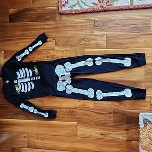 Gymboree Boys Glo in the Dark Skeleton Pajamas Size 14 Like New